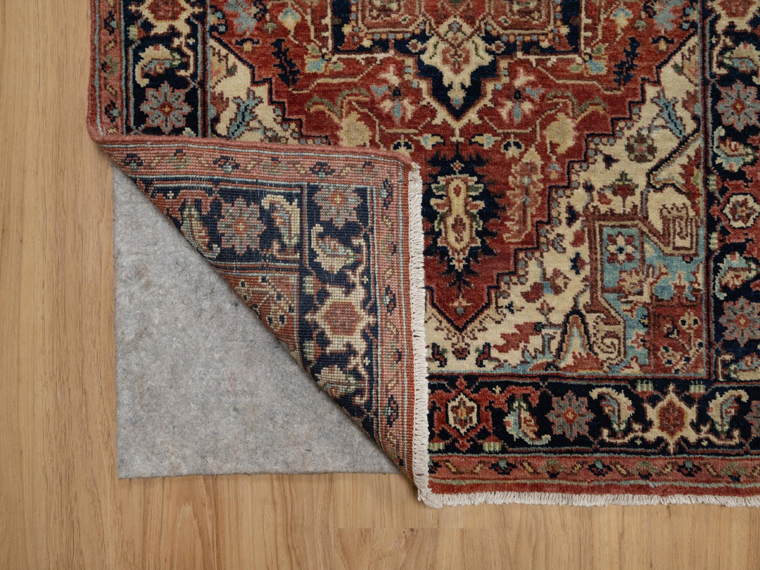2'7" x 10'2" New Hand Knotted Red Wool Runner Oriental Rug - MOA10291383