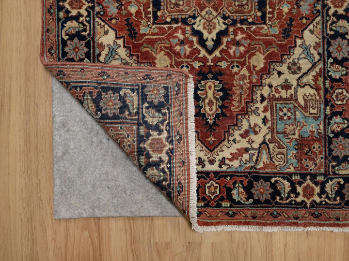 2'7" x 10'2" New Hand Knotted Red Wool Runner Oriental Rug - MOA10291383