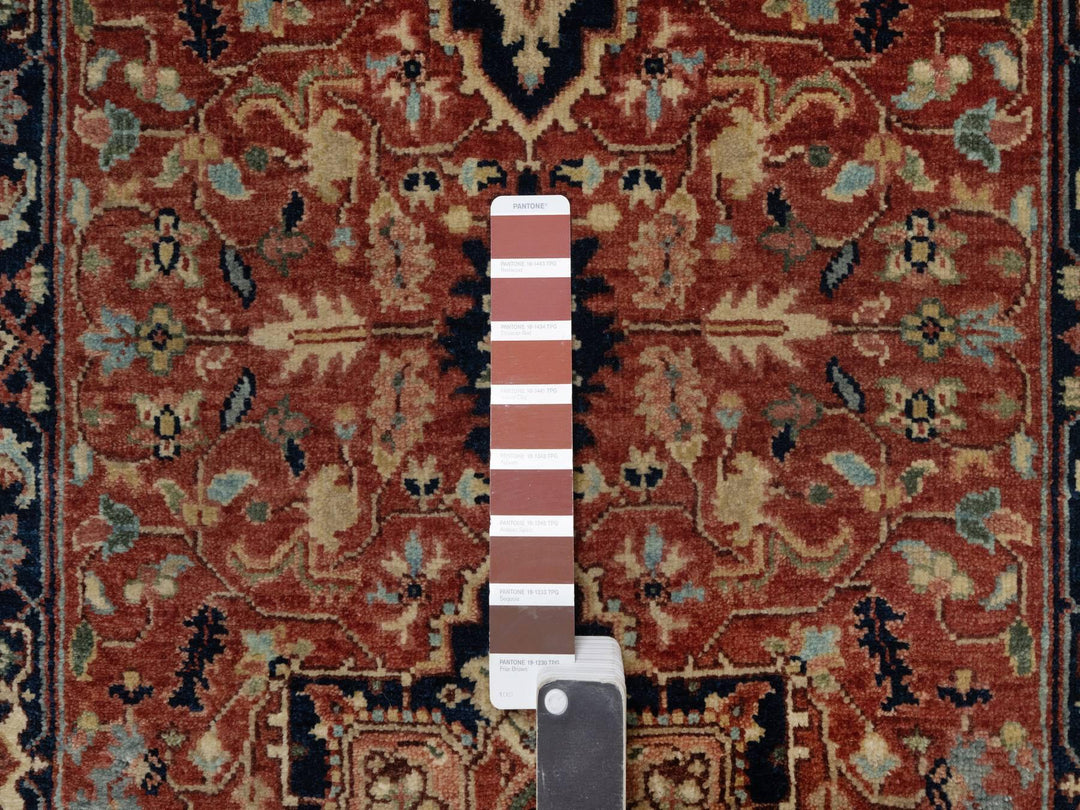 2'7" x 10'2" New Hand Knotted Red Wool Runner Oriental Rug - MOA10291383