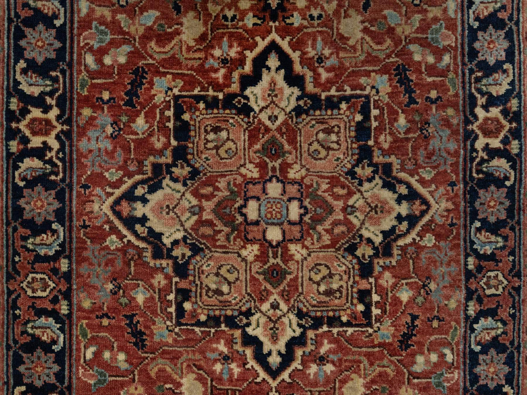 2'7" x 10'2" New Hand Knotted Red Wool Runner Oriental Rug - MOA10291383