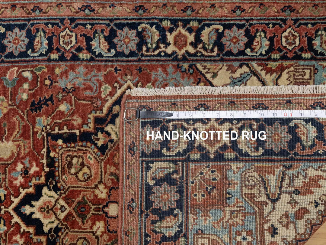 2'7" x 10'2" New Hand Knotted Red Wool Runner Oriental Rug - MOA10291383