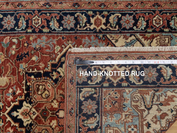 2'7" x 10'2" New Hand Knotted Red Wool Runner Oriental Rug - MOA10291383