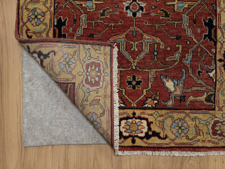 2'8" x 14'1" New Hand Knotted Red Wool Runner Oriental Rug - MOA10291387
