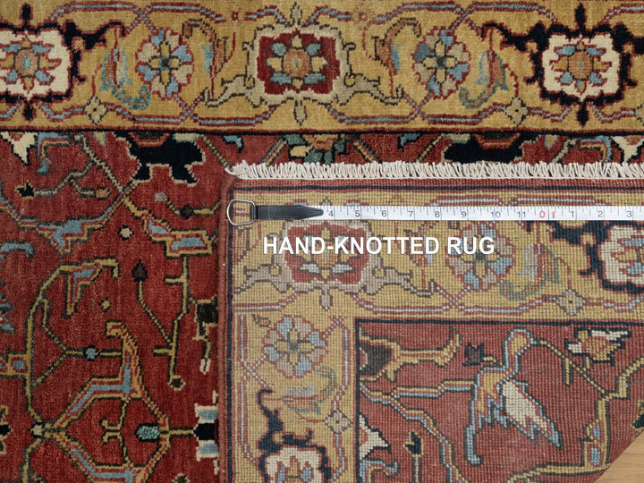 2'8" x 14'1" New Hand Knotted Red Wool Runner Oriental Rug - MOA10291387