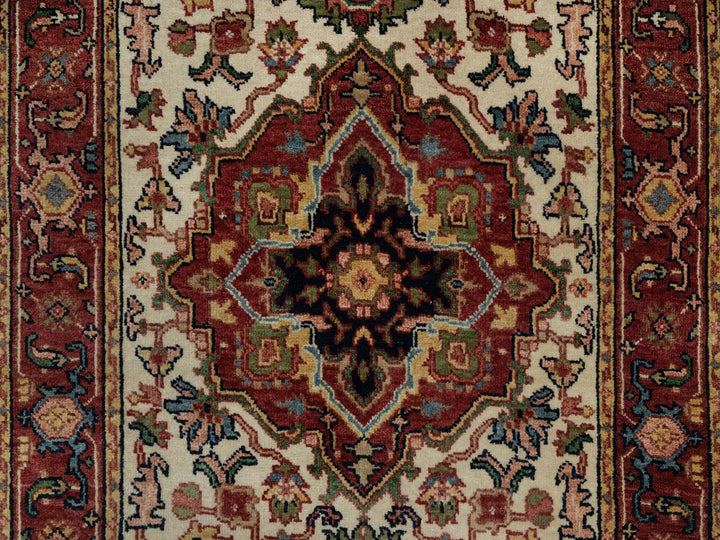 2'8" x 14'3" New Hand Knotted Ivory Wool Runner Oriental Rug - MOA10291388