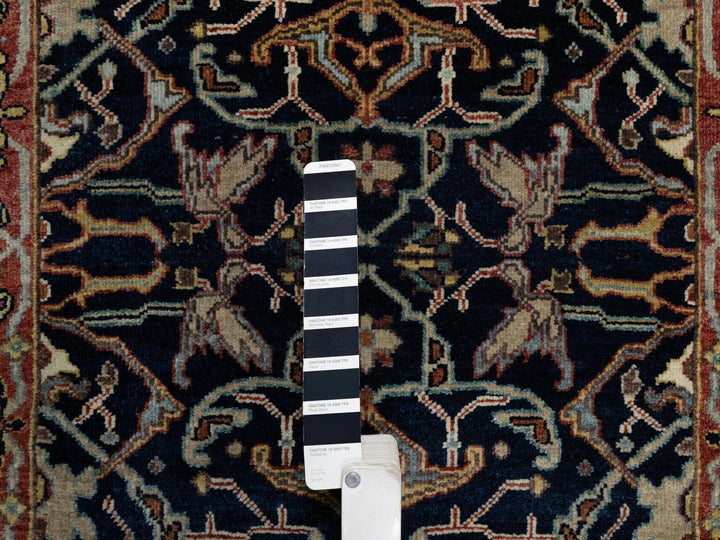 2'7" x 18'1" New Hand Knotted Blue Wool Runner Oriental Rug - MOA10291390
