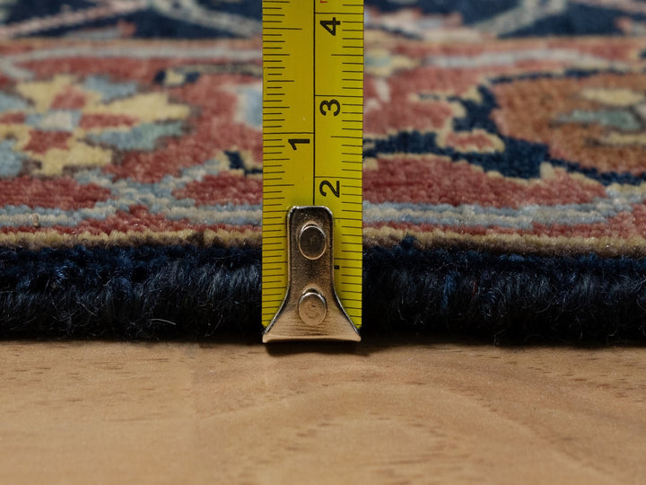 2'7" x 18'1" New Hand Knotted Blue Wool Runner Oriental Rug - MOA10291390