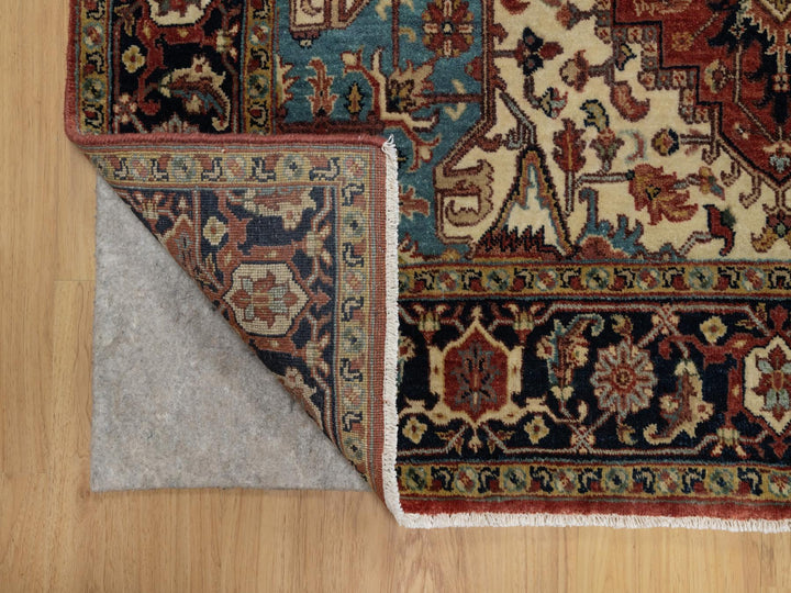 5'2" x 7'2" New Hand Knotted Red Wool Rectangle Oriental Rug - MOA10291393