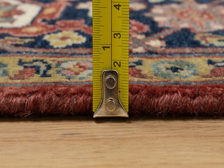 5'2" x 7'2" New Hand Knotted Red Wool Rectangle Oriental Rug - MOA10291393