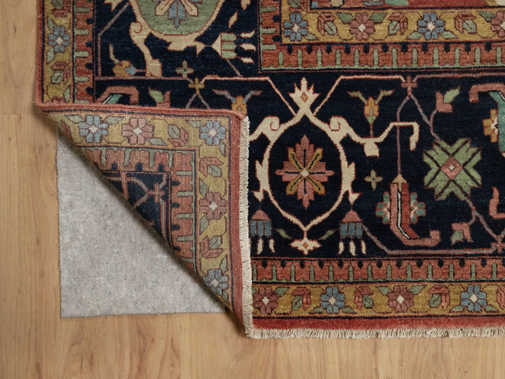 15'10" x 16'2" New Hand Knotted Red Wool Square Oriental Rug - MOA10291404