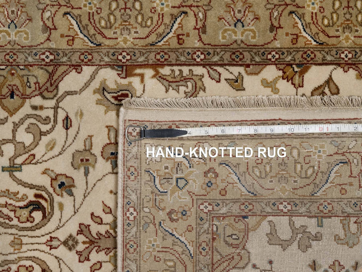 2'9" x 5'1" New Hand Knotted Ivory Wool Rectangle Oriental Rug - MOA10291408