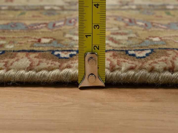 2'10" x 11'11" New Hand Knotted Brown Wool & Silk Runner Oriental Rug - MOA10291410