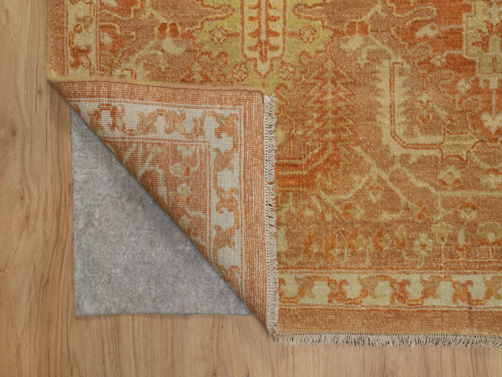 8'0" x 9'10" New Hand Knotted Brown Wool Rectangle Oriental Rug - MOA10291417