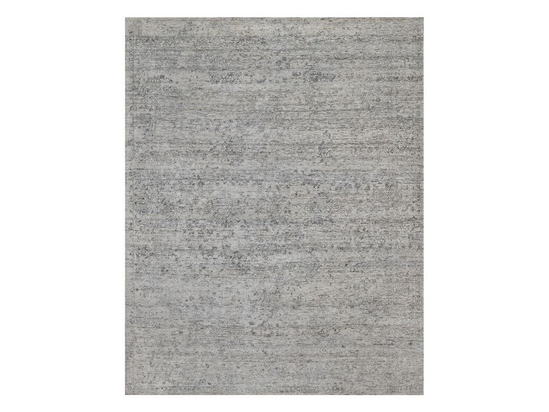 7'10" x 10'0" New Hand Knotted Ivory Wool Rectangle Oriental Rug - MOA10291423