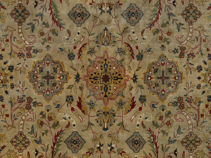 7'11" x 10'0" New Hand Knotted Brown Wool Rectangle Oriental Rug - MOA10291432