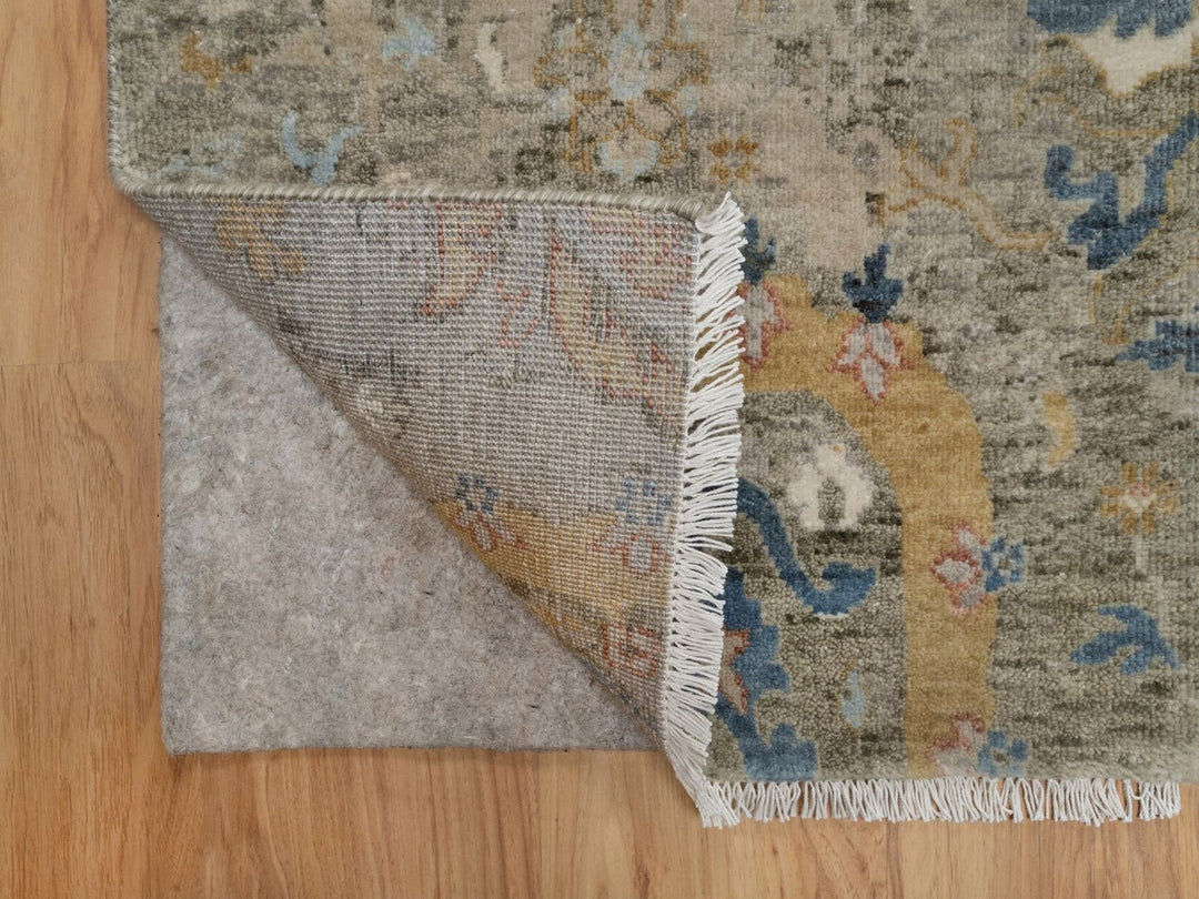 2'0" x 3'1" New Hand Knotted Brown Wool Rectangle Oriental Rug - MOA10291447