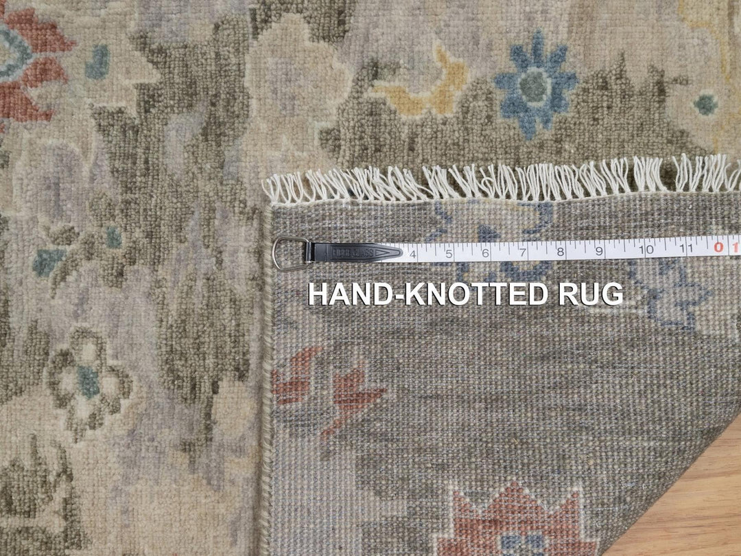 2'1" x 3'0" New Hand Knotted Grey Wool Rectangle Oriental Rug - MOA10291448