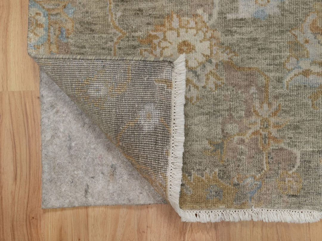 2'0" x 3'0" New Hand Knotted Brown Wool Rectangle Oriental Rug - MOA10291449