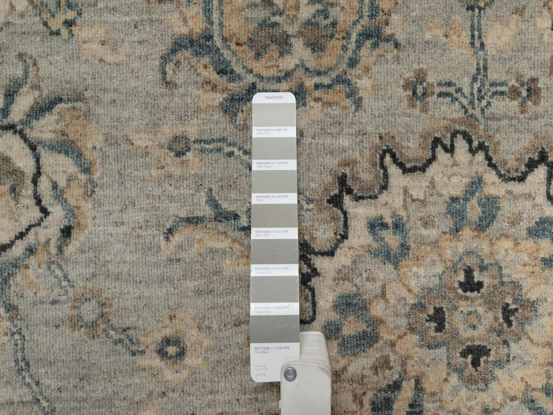 2'1" x 3'1" New Hand Knotted Grey Wool Rectangle Oriental Rug - MOA10291450