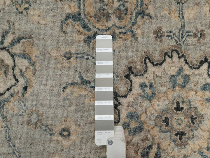 2'1" x 3'1" New Hand Knotted Grey Wool Rectangle Oriental Rug - MOA10291450
