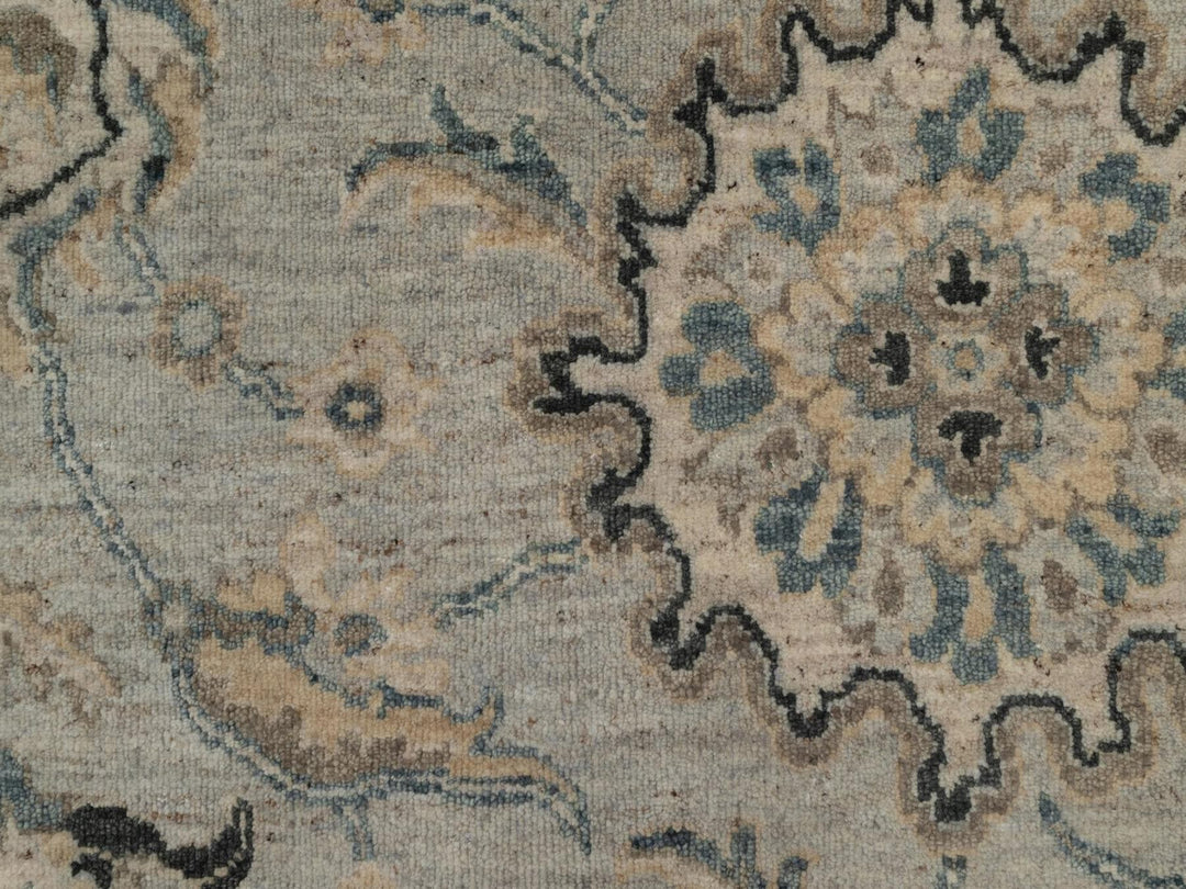 2'1" x 3'1" New Hand Knotted Grey Wool Rectangle Oriental Rug - MOA10291450