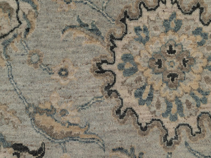 2'1" x 3'1" New Hand Knotted Grey Wool Rectangle Oriental Rug - MOA10291450