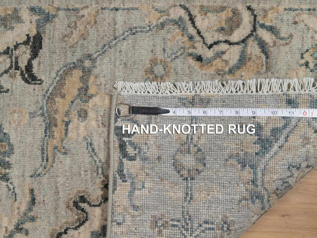 2'1" x 3'1" New Hand Knotted Grey Wool Rectangle Oriental Rug - MOA10291450