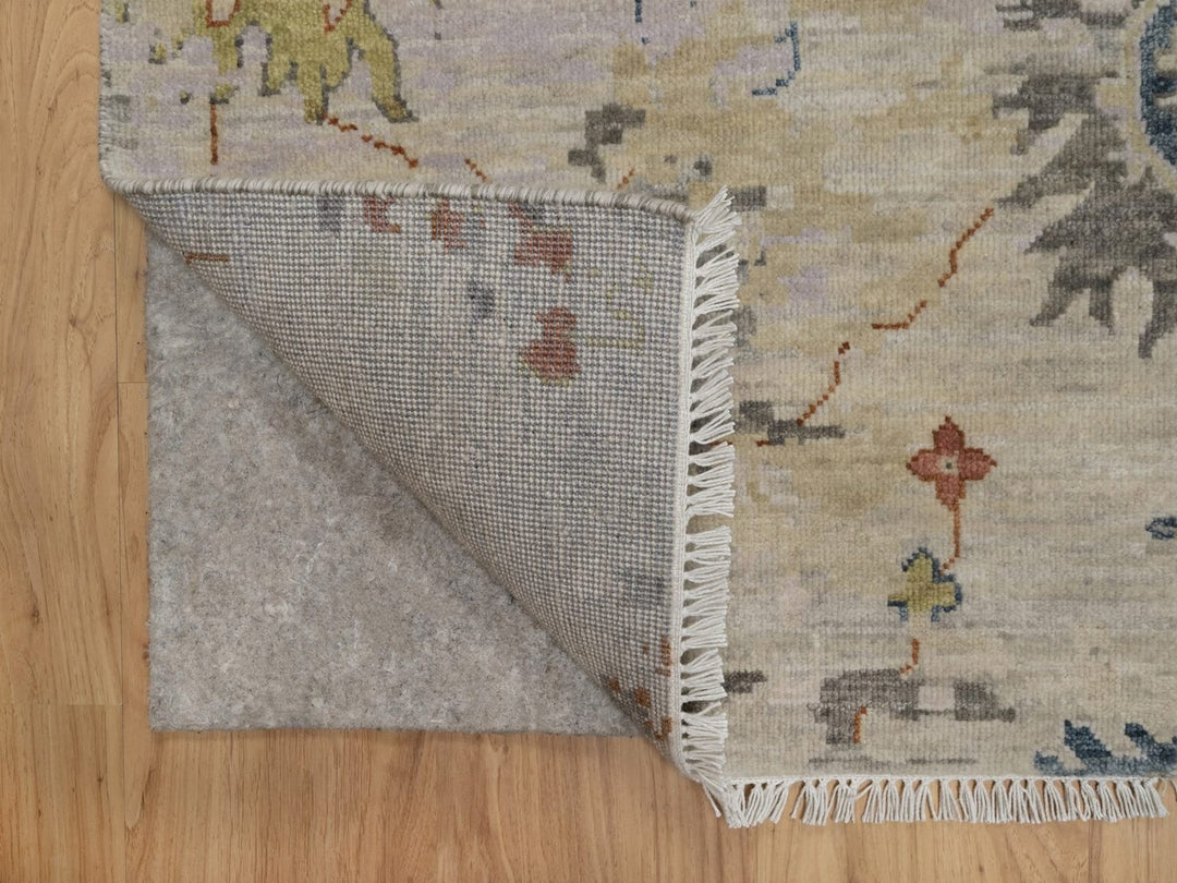 2'1" x 3'4" New Hand Knotted Ivory Wool Rectangle Oriental Rug - MOA10291451