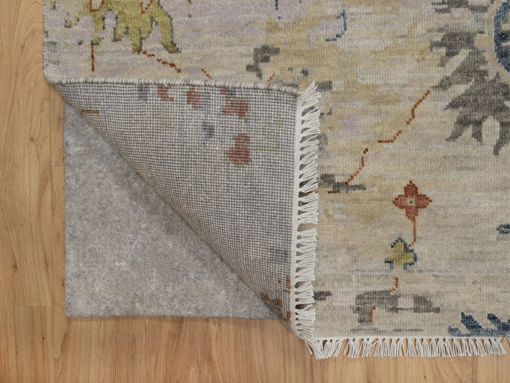 2'1" x 3'4" New Hand Knotted Ivory Wool Rectangle Oriental Rug - MOA10291451