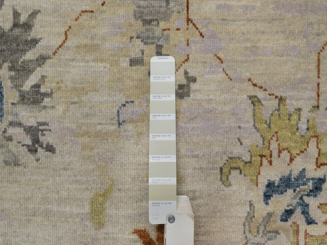 2'1" x 3'4" New Hand Knotted Ivory Wool Rectangle Oriental Rug - MOA10291451