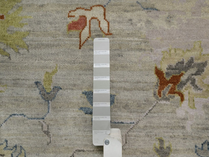 2'1" x 3'0" New Hand Knotted Grey Wool Rectangle Oriental Rug - MOA10291454