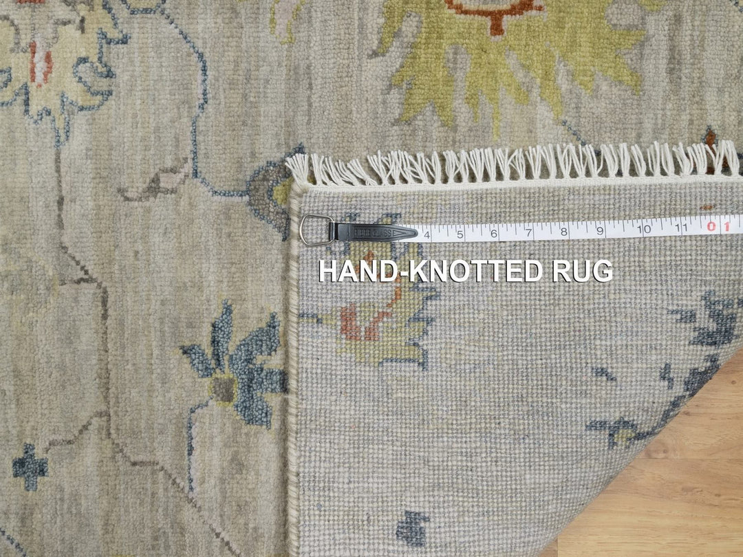 2'1" x 3'0" New Hand Knotted Grey Wool Rectangle Oriental Rug - MOA10291454