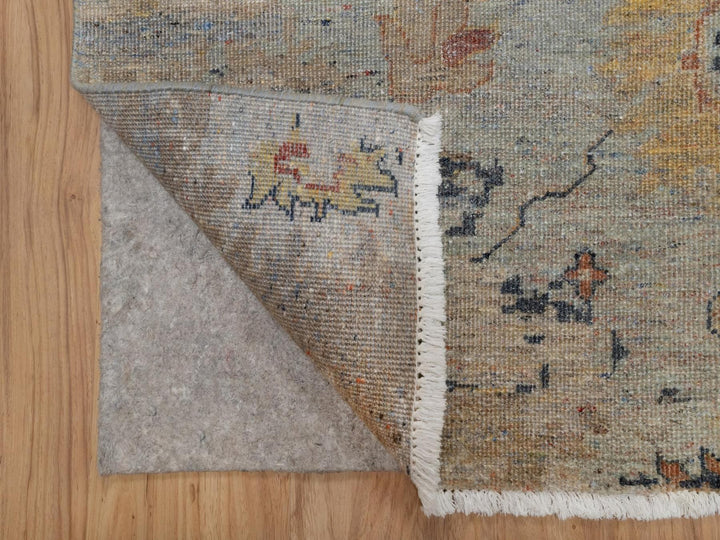 2'1" x 3'0" New Hand Knotted Grey Wool Rectangle Oriental Rug - MOA10291455