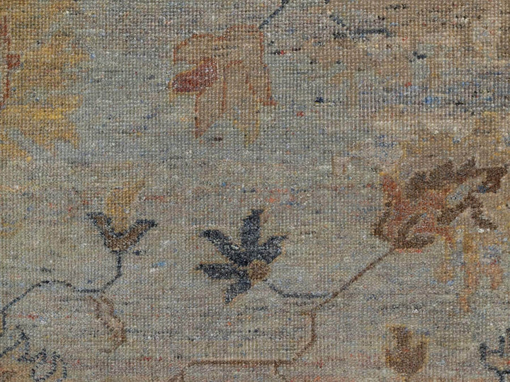 2'1" x 3'0" New Hand Knotted Grey Wool Rectangle Oriental Rug - MOA10291455