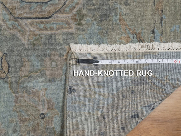 2'0" x 2'11" New Hand Knotted Grey Wool Rectangle Oriental Rug - MOA10291456