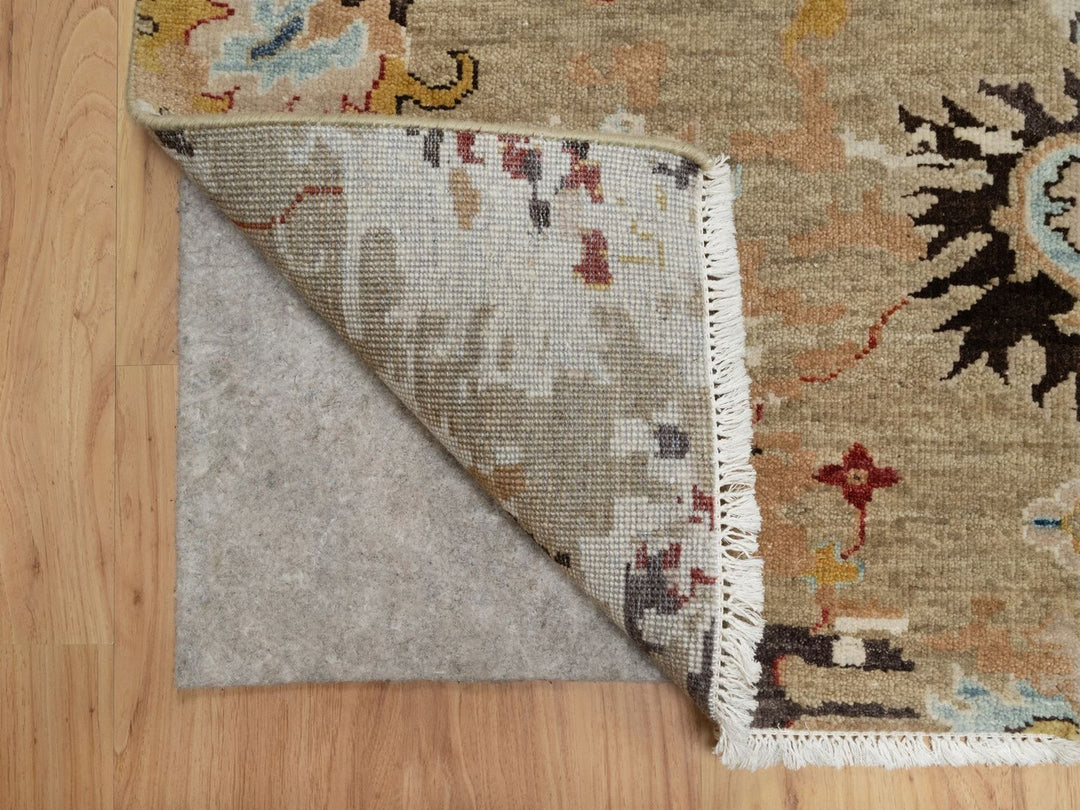 2'1" x 3'2" New Hand Knotted Brown Wool Rectangle Oriental Rug - MOA10291457