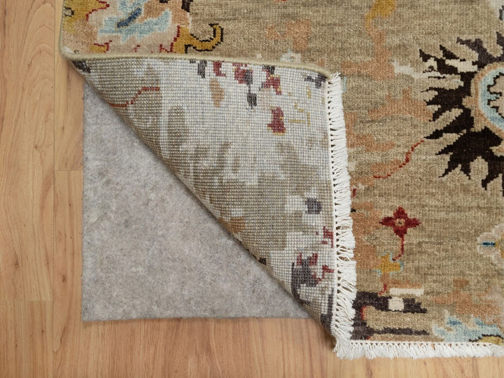 2'1" x 3'2" New Hand Knotted Brown Wool Rectangle Oriental Rug - MOA10291457