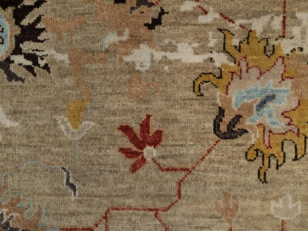 2'1" x 3'2" New Hand Knotted Brown Wool Rectangle Oriental Rug - MOA10291457