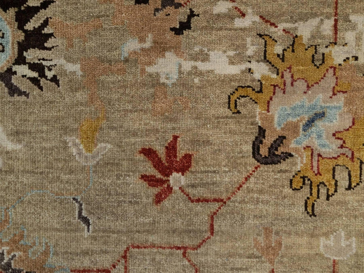 2'1" x 3'2" New Hand Knotted Brown Wool Rectangle Oriental Rug - MOA10291457
