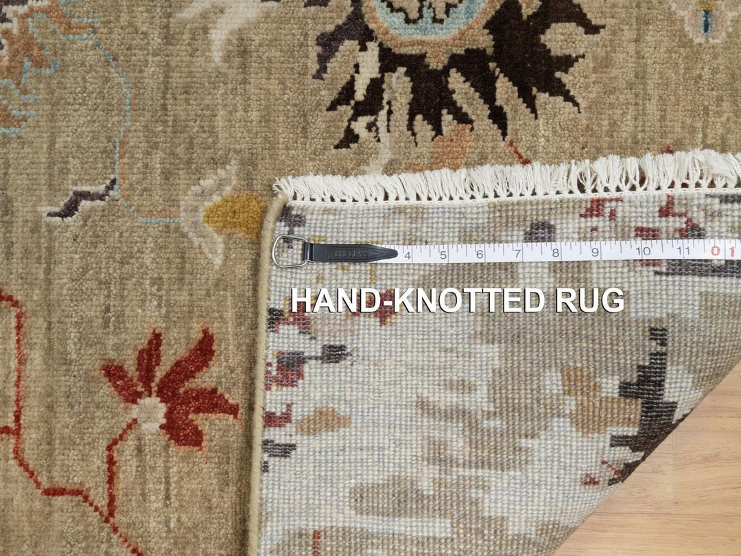 2'1" x 3'2" New Hand Knotted Brown Wool Rectangle Oriental Rug - MOA10291457