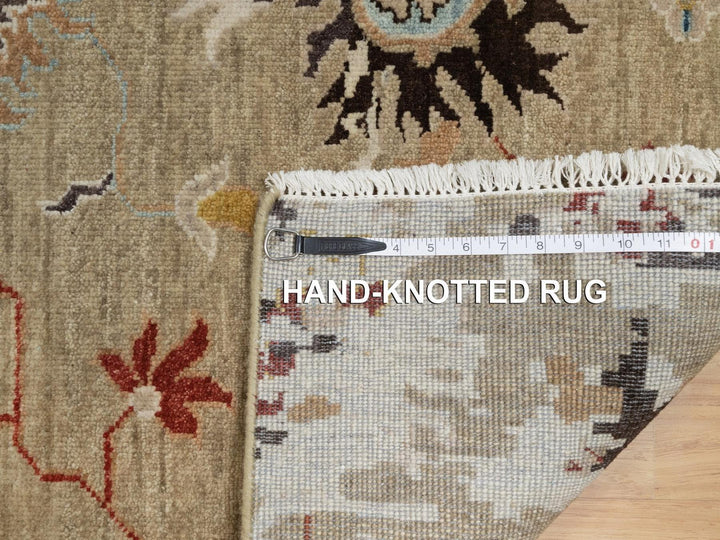 2'1" x 3'2" New Hand Knotted Brown Wool Rectangle Oriental Rug - MOA10291457