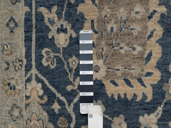 2'0" x 3'1" New Hand Knotted Blue Wool Rectangle Oriental Rug - MOA10291459