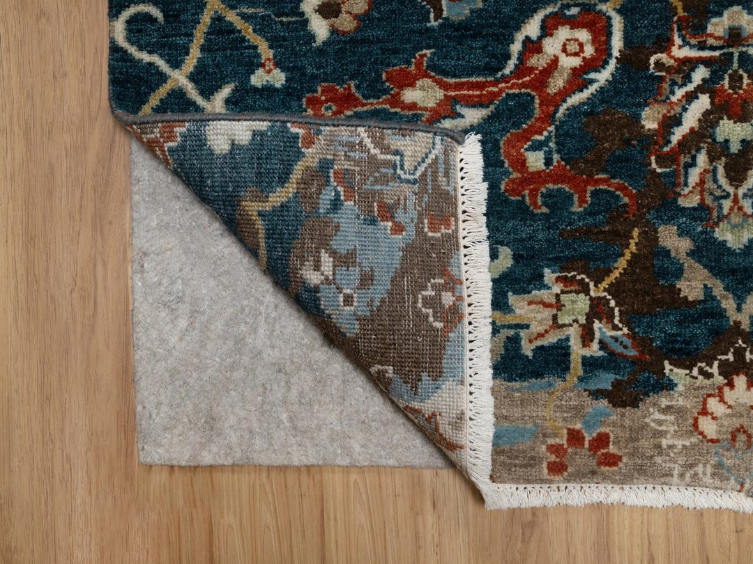 2'1" x 3'0" New Hand Knotted Blue Wool Rectangle Oriental Rug - MOA10291461