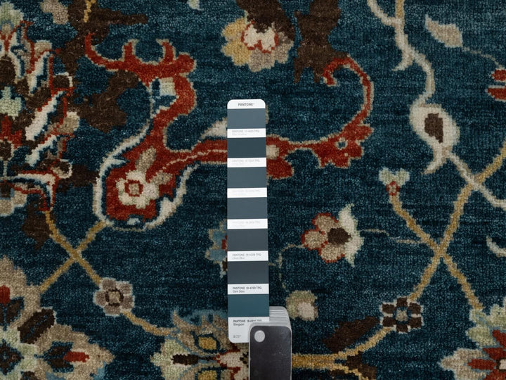2'1" x 3'0" New Hand Knotted Blue Wool Rectangle Oriental Rug - MOA10291461
