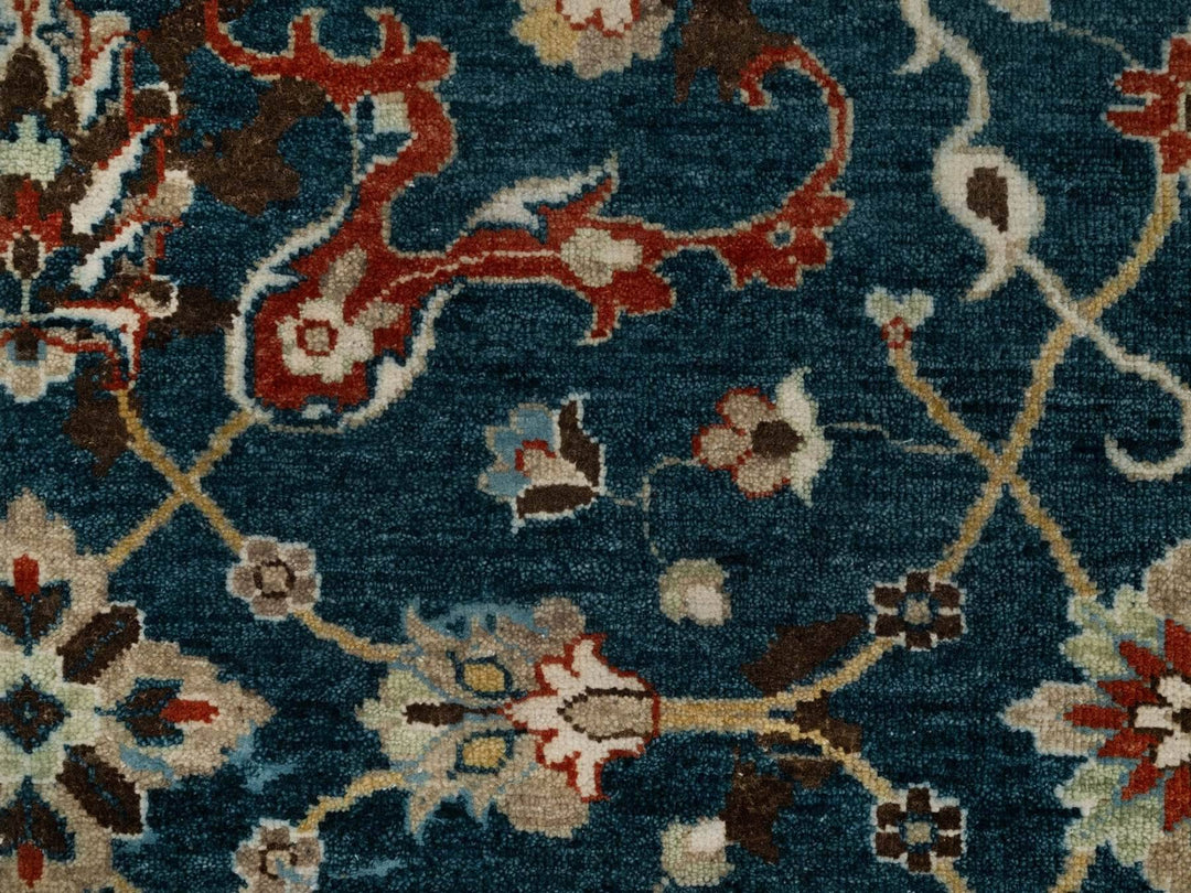 2'1" x 3'0" New Hand Knotted Blue Wool Rectangle Oriental Rug - MOA10291461