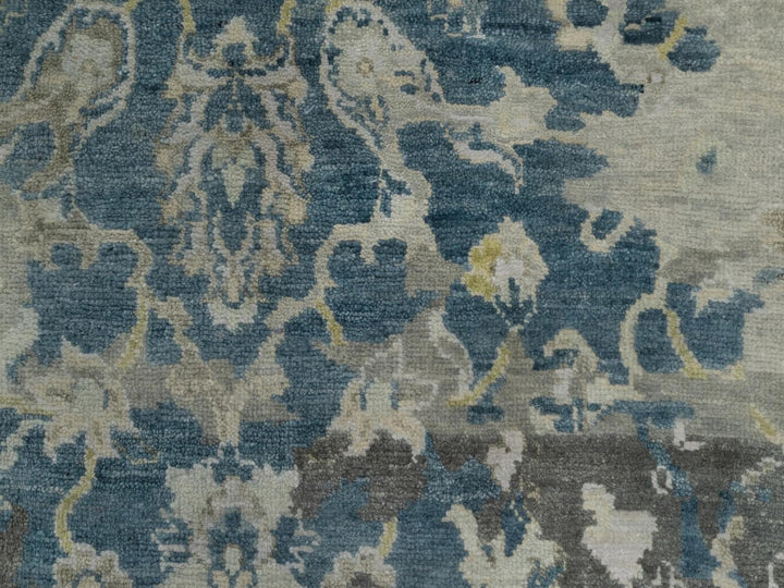 2'0" x 3'1" New Hand Knotted Blue Wool Rectangle Oriental Rug - MOA10291462