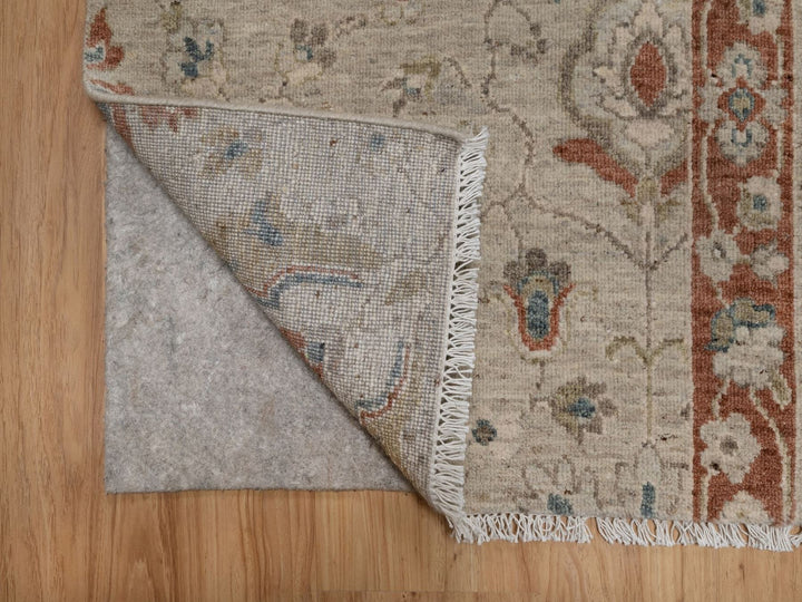 2'2" x 3'1" New Hand Knotted Beige Wool Rectangle Oriental Rug - MOA10291464