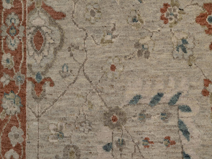 2'2" x 3'1" New Hand Knotted Beige Wool Rectangle Oriental Rug - MOA10291464