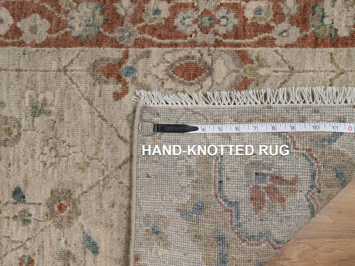 2'2" x 3'1" New Hand Knotted Beige Wool Rectangle Oriental Rug - MOA10291464
