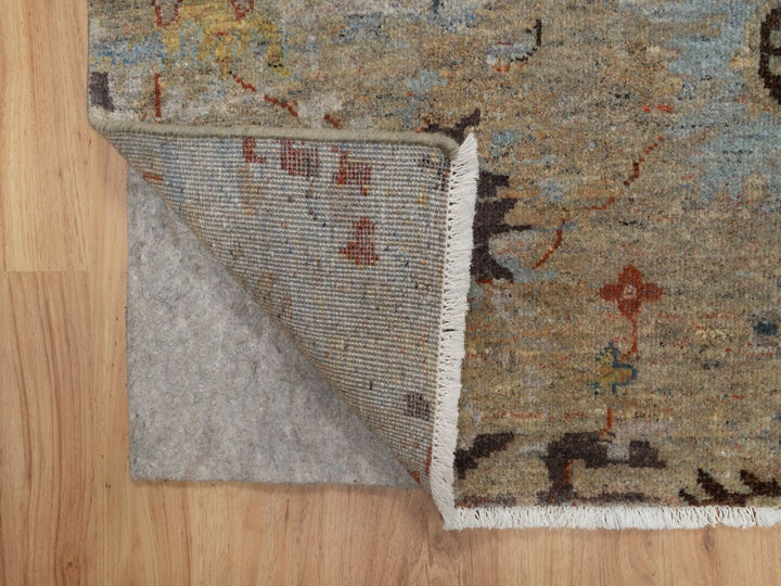 2'1" x 3'1" New Hand Knotted Brown Wool Rectangle Oriental Rug - MOA10291466